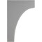 Ekena Millwork 5 1/4"W x 8"D x 12"H Clarksville Wood Vintage Decor Bracket, Pebble Grey BKTWD05X08X12CVPG - alternate 3